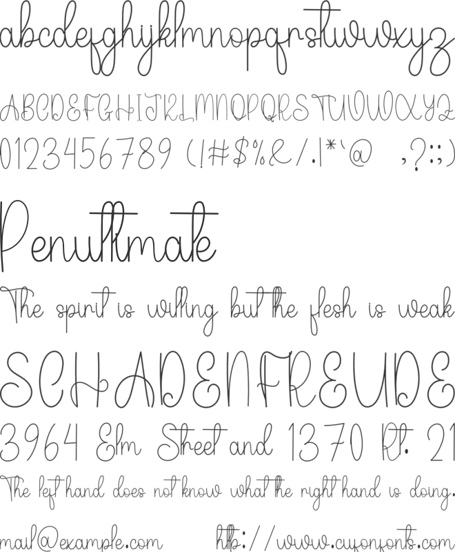 Monday Summer font preview