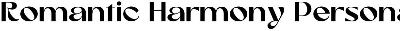 Romantic Harmony Personal Use Only font