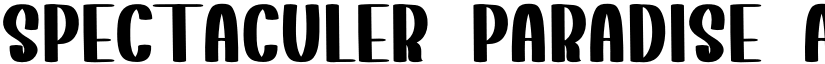 Spectaculer Paradise font