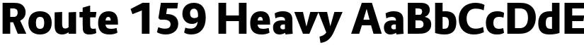 Route 159 Heavy font
