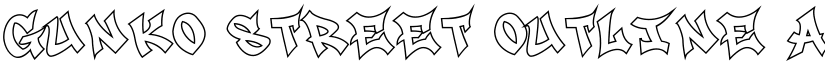 Gunko Street Outline font