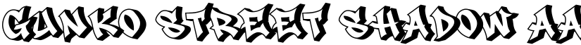 Gunko Street Shadow font