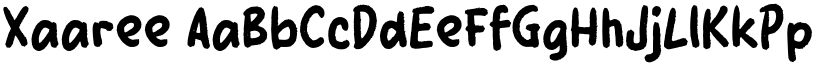 Xaaree font