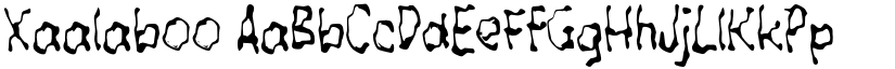 Xaalaboo font