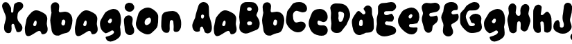 Xabagion font