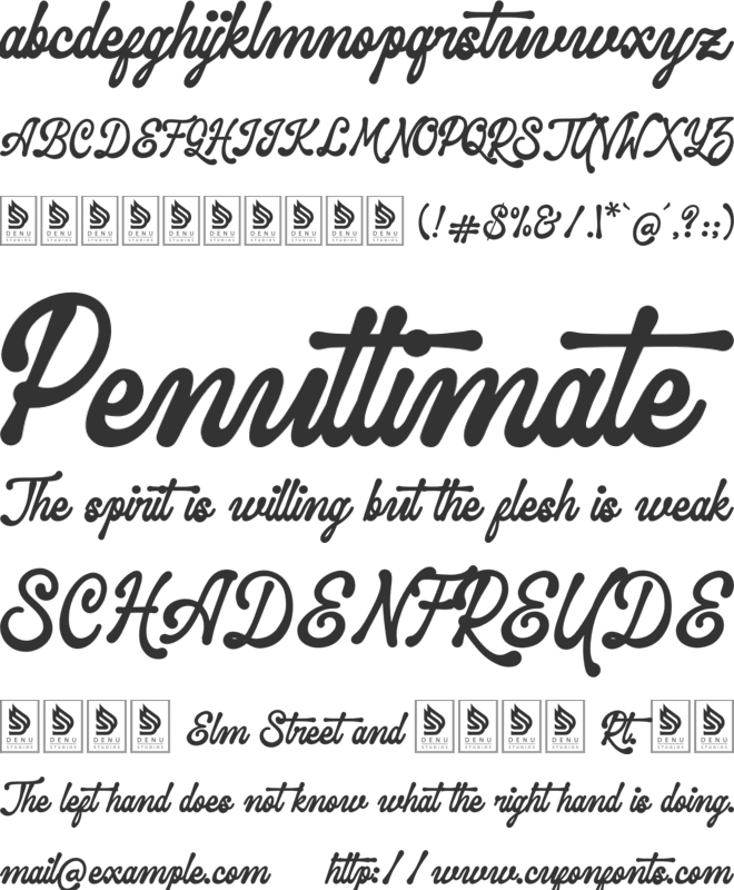 Replica Village font preview