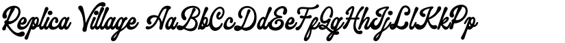 Replica Village font