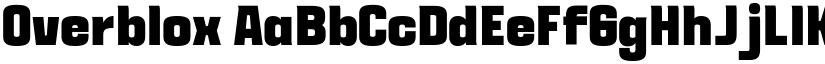 Overblox font
