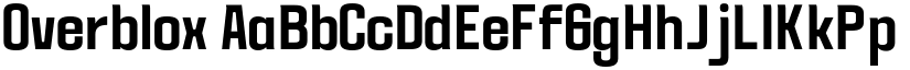 Overblox font