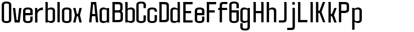 Overblox font