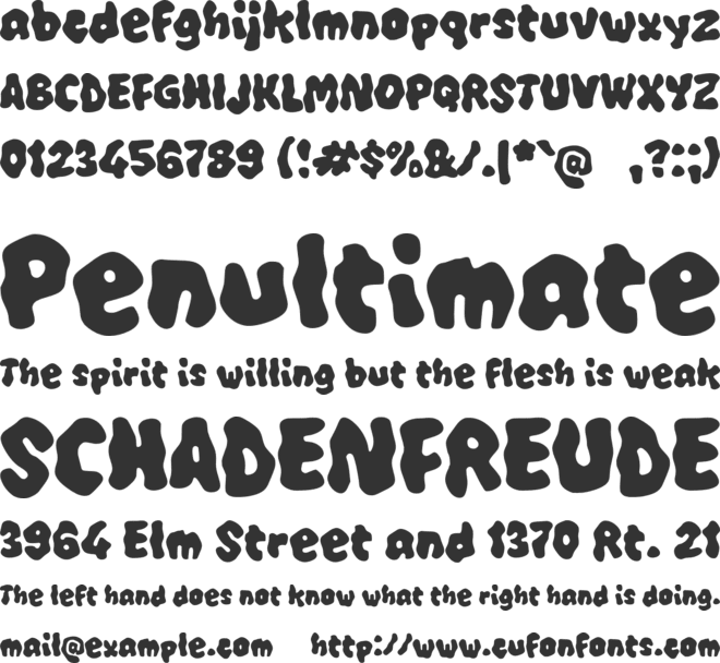 Xaaleoo font preview