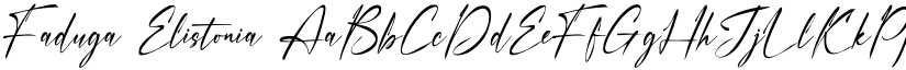 Faduga Elistonia font