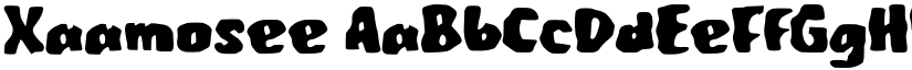 Xaamosee font