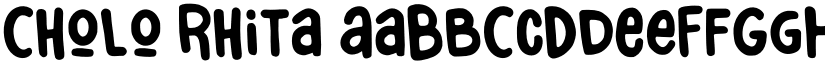 Cholo Rhita font