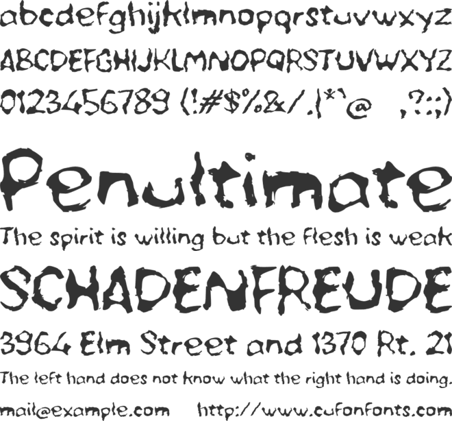 Xabaiko font preview