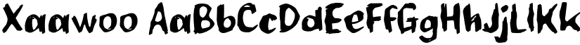 Xaawoo font