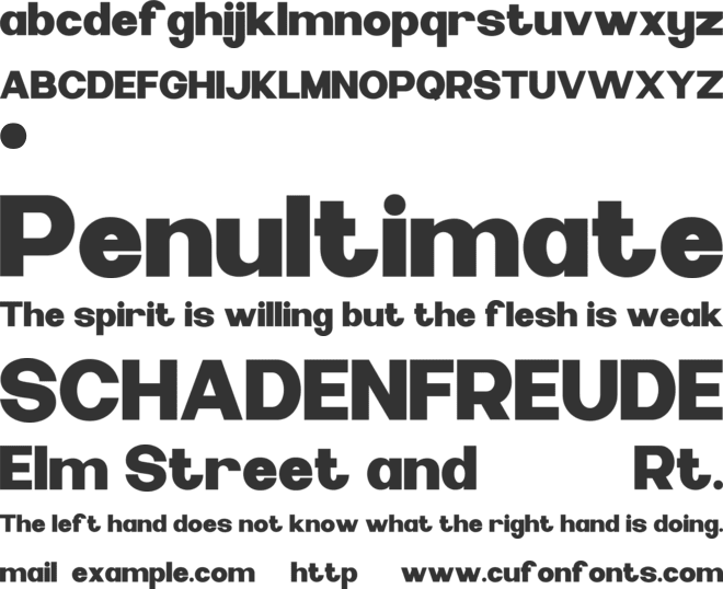 THISKLOZE font preview