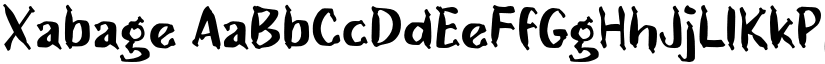 Xabage font