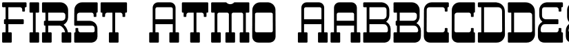 First Atmo font