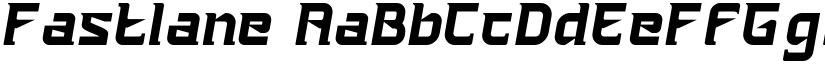 Fastlane font