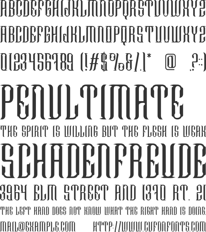 Drakur Black font preview