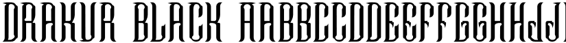 Drakur Black font