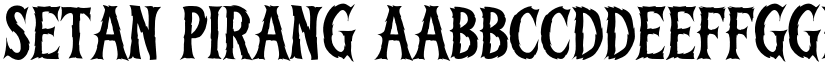 Setan Pirang font