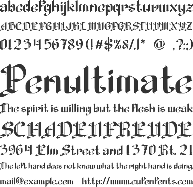 Drakord font preview