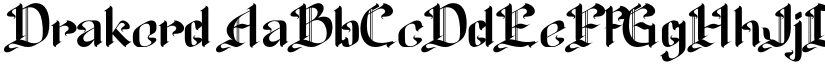 Drakord font