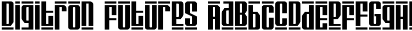 Digitron Futures font