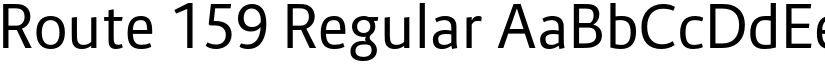 Route 159 Regular font