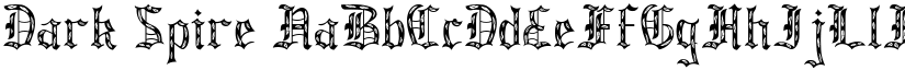Dark Spire font