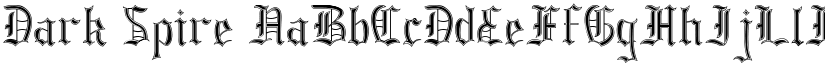 Dark Spire font
