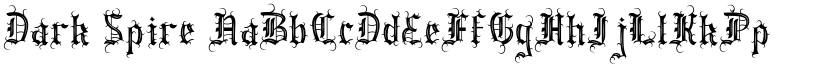 Dark Spire font