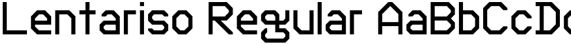 Lentariso Regular font