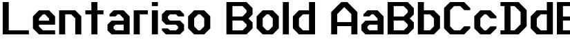 Lentariso Bold font
