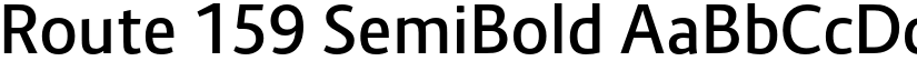 Route 159 SemiBold font