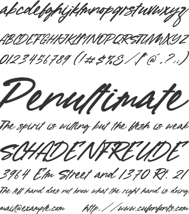 Loving in Dream font preview