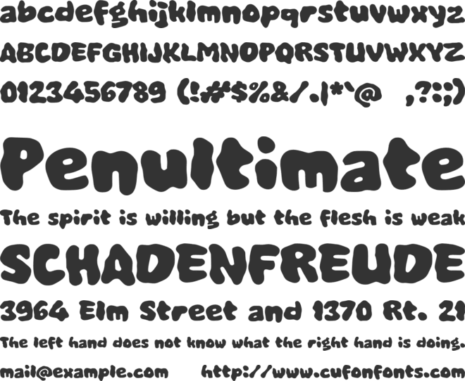 Xabrixo font preview