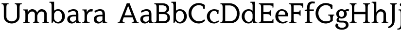 Umbara font