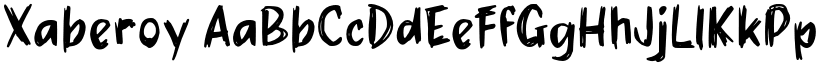 Xaberoy font