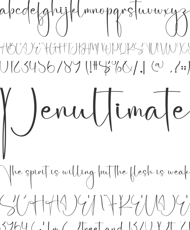 Samantha Signature font preview