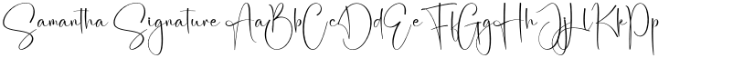 Samantha Signature font