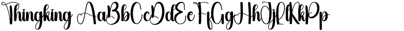 Thingking font