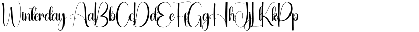 Winterday font