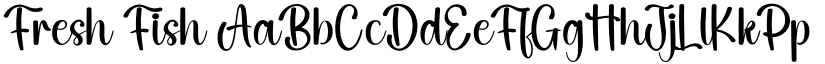 Fresh Fish font