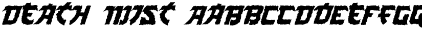 Death Mist font