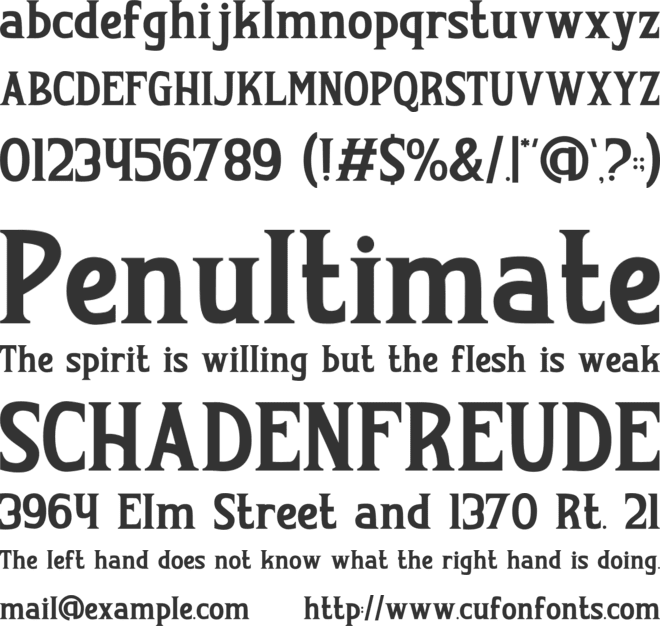 Horror Whisper font preview