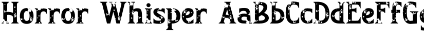 Horror Whisper font