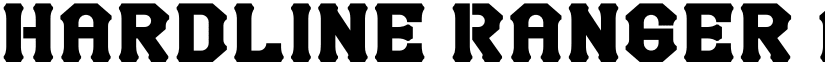 Hardline Ranger font